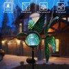 Afirst Solar Hummingbird Wind Spinner, Metal Kinetic Garden Stake Lights