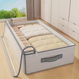 Closiq Large Capacity Clothes Storage Bag – Clear Window for Easy Visibility, Bedroom Closet and Under Bed