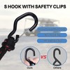 1PCS Kayak Rope Tie Down Ratchet Straps with Safety S