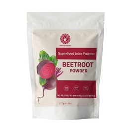Beetroot Powder 227g- | Premium Beet Root Juice Powder 8 Ounces, | 100% Pure Raw Red Beetroot Superfood for Drinks, Juice, Recipes| Vegan, Non GMO, Gluten Free.