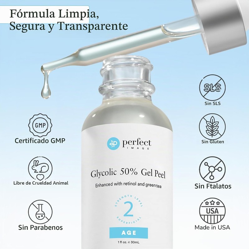 Glycolic Acid 50% Gel Peel - Enhanced with Retinol &
