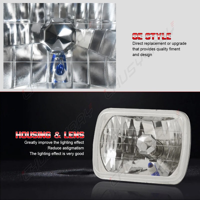CHUSYYRAY For Toyota Pickup Truck 5X7" 7x6 inch Rectangle LED