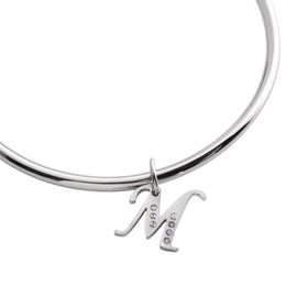 LuckyLy Charms para Pulseras de Mujer, Dije de Inicial Letra, Acero Inoxidable con Baño de Oro Rosa 18k o Color Plata y Zirconia Cúbica – Regalos para Mujer Originales e Ingeniosos, Modelo Lizzy