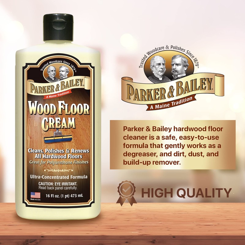Parker & Bailey Wood Floor Cream for Hardwood, Laminate &