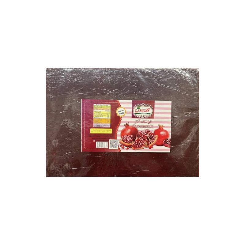 Lavashak Pomegranate Fruit Leather Large With Pulp 400 grams (Lavashak)