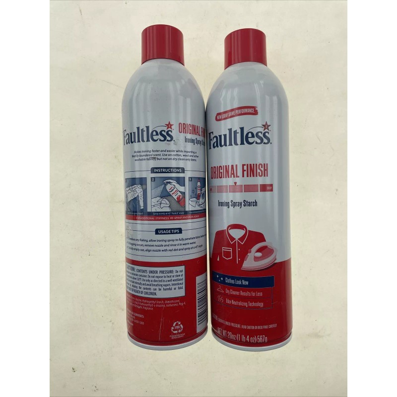 Faultless 2x Faultless Spray Starch with Easy Iron 2 in