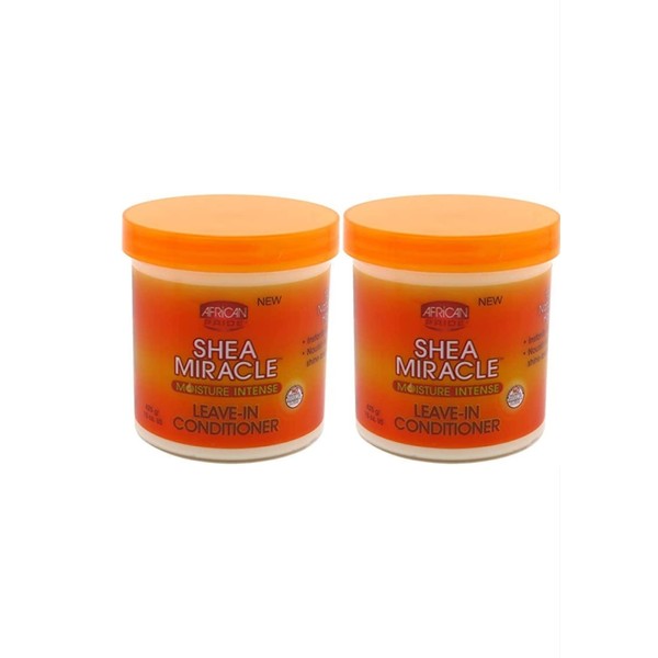 African Pride Shea Butter Miracle Leave-In Cond.15 Ounce (443ml) (2 Pack)