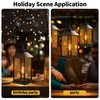 AYTPU 2 Pack Solar Lanterns Outdoor, Hanging Glass Solar Lights