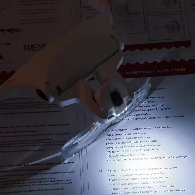 Headband Magnifying Glasses Illuminated Head Magnifier 1.0X 1.5X 2.0X 2.5X