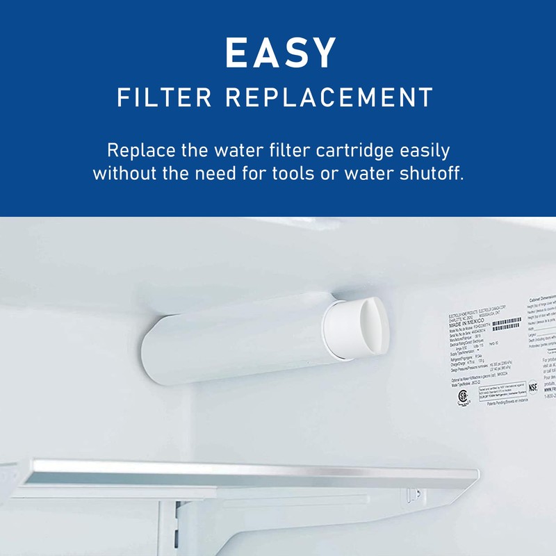TEEHAY EPTWFU01 Frigidaire Water Filter Replacement, Compatible with EWF02, Pure