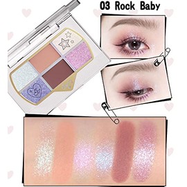 flower knows Flower Nose Cherry love Retro Magnetic Eyeshadow Palette Powder 03 rockbaby