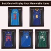 HOMCOM 35" x 26" UV-Resistant Sports Jersey Frame Display Cherry