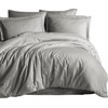 Hafaa Single Duvet Cover Set Hotel Quality Stripes Satin Bedding