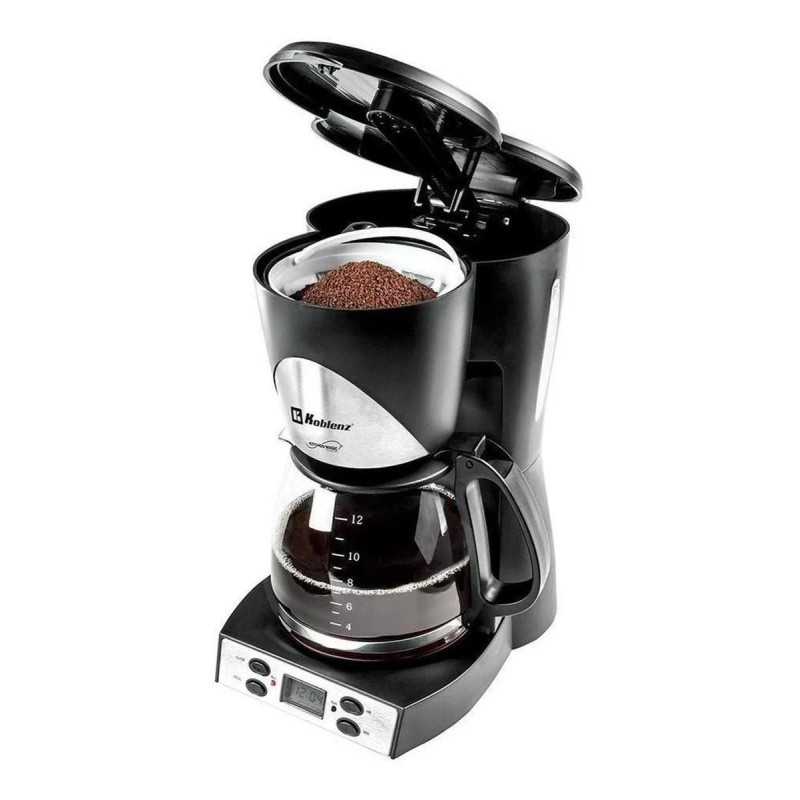 Koblenz Cafetera Programable Koblenz® 12 Tazas, Filtro Lavable Negro