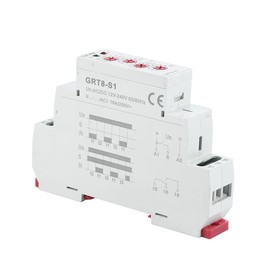 GAEYAELE Asymmetric Cycle Timer 1SPDT Relay 16A AC/DC12V-240V Electronic Repeat Relay(GRT8-S1,AC/DC12V-240V)