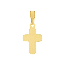 Amor 9038534 Women's Pendant 2 cm Gold Cross Comes in Jewellery Gift Box, Gold 585/14ct, No Gemstone