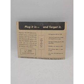 Merlite Vintage New In Package Merlite 100 Year Nite-Lite Plug In Wall Night Light NOS