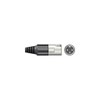 XLR plug, short, 3-pin