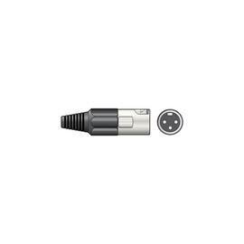 XLR plug, short, 3-pin