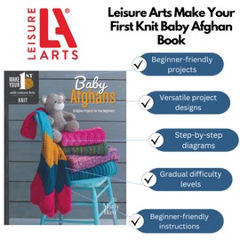 Leisure Arts Make Your First Knit Baby Bk