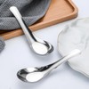 AIMALL 10 PCS Flat Bottom 304 Stainless Steel Soup Spoon,