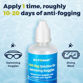 Witsmat Professional Anti-Fog Spray for Swim Goggles and Scuba Masks – Up to 20-Day Long-Lasting Defogging