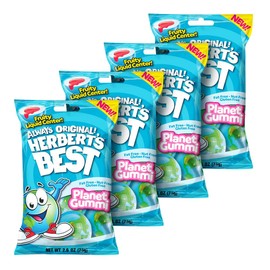 Herbert's Best Gummies - Pack of (4) Peg Bags - Viral TikTok Gummy Candy (Planet Gummi)