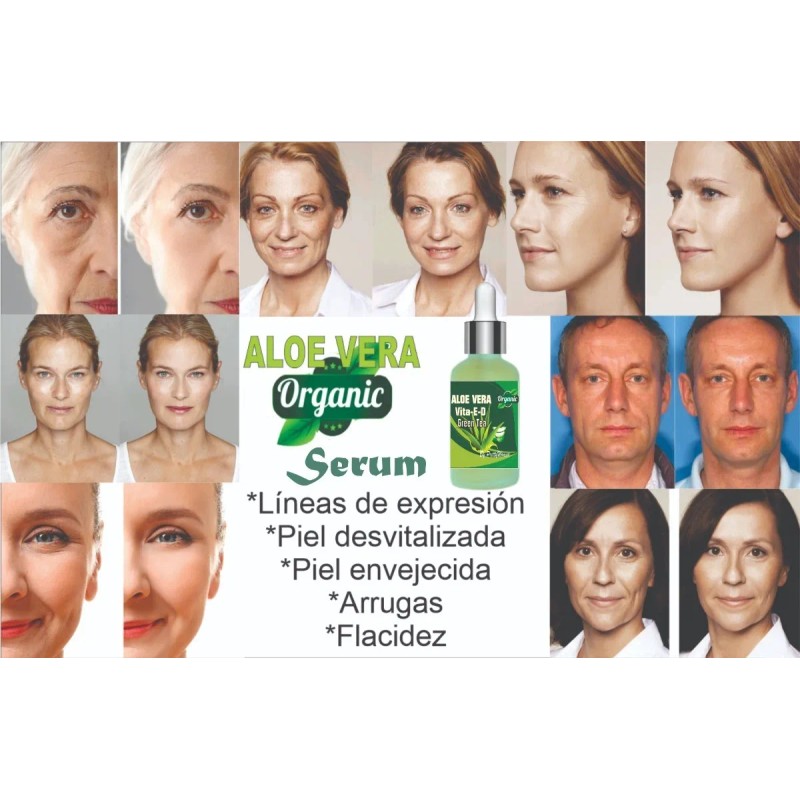 Suero Facial Arrugas/flacidez Aloe-vit-e-te Verde-péptidos