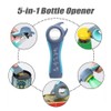 2 Pack Jar Openers - 5 in 1 Bottle Opener