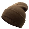 Gorro unisex de punto suave y cálido, con puños, para