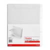 Staples Translucent Poly File Folders Clear 6/Pack