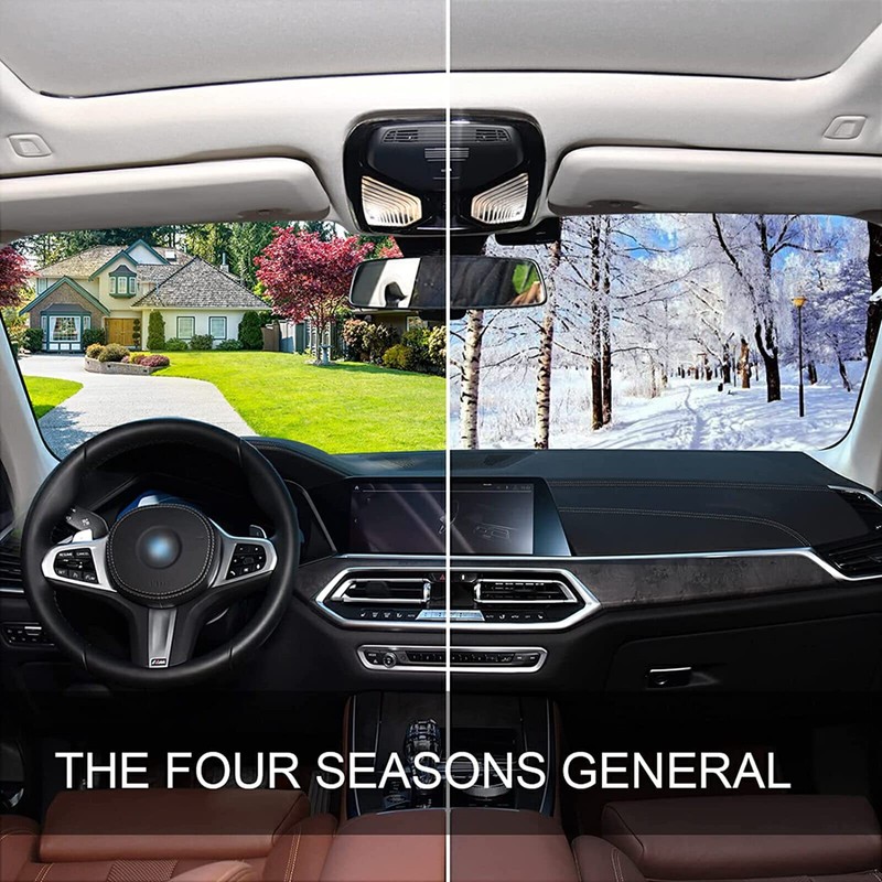 Car Windshield Sun Shade, Fire Phoenix in The Starry Sky