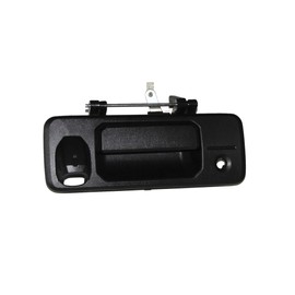 FOR 2014-2020 TOYOTA TUNDRA / 2016-2020 TACOMA TAILGATE HANDLE TEXTURED BLACK WITH LOCK HOLE, WITH CAMERA HOLE TO1915118