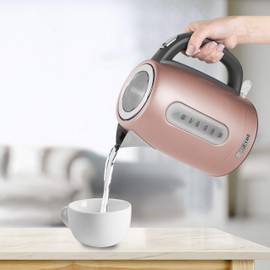 Sencor SWK1775RS 1.7L Stainless Steel Electric Kettle with Lid Safety Lock, Rose