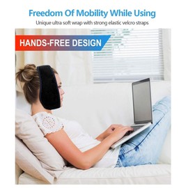 QANYEGN Face Ice Pack Wrap, Ice Pack Wrap with Hot Cold Therapy Gel Packs, Hot and Cold Compress Ice Pack Wrap for Jaw Chin Head Facial (Black)