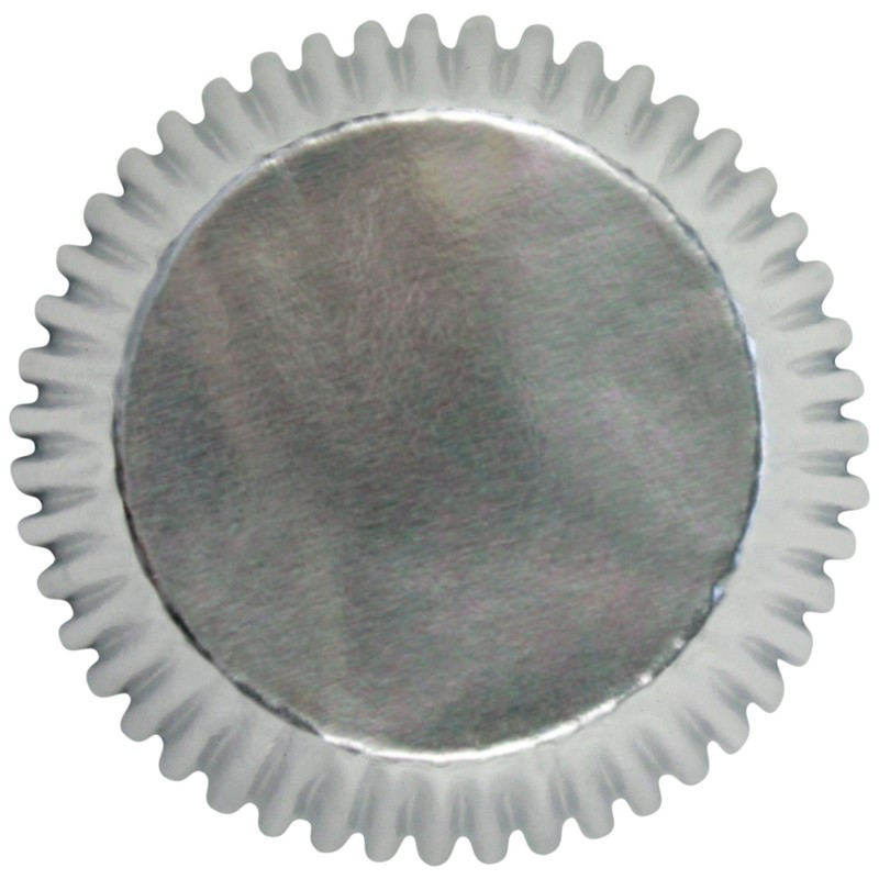 PME GE846 Silver Baking Cases for Cupcakes, Standard Size, Pack