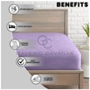 Plain Flannel Fitted Sheet 100% Brushed Cotton Bedding Sheets For
