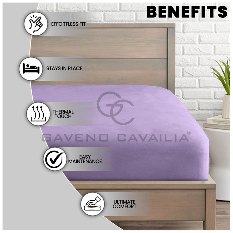 Plain Flannel Fitted Sheet 100% Brushed Cotton Bedding Sheets For