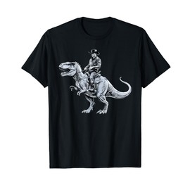 Dinosaur Funny Cowboy Cowgirl Western Country Graphic art T-Shirt