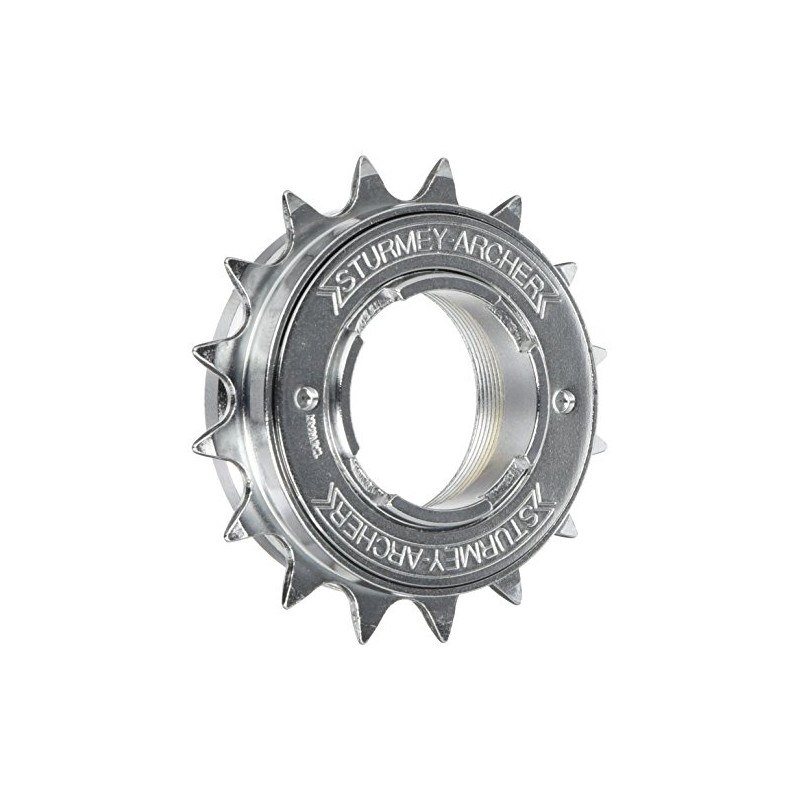 SunRace 16 Teeth Free Wheel for Chain - Chrome, 1/2