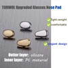 TORWOL Glasses Nose Pad, Non-Slip Soft Nose Replacement Pads, Nose