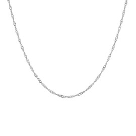 CORIXTAL Silver necklace for women, Sterling Silver necklaces, Silver Plated Herringbone Box Curb Adjustable Link Chain Necklaces for Women Gift, 16 Inches, Stainless Steel, No Gemstone