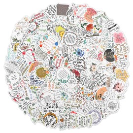 Pack of 200 Bible Verse Stickers Christian Inspirational Stickers Vintage Stickers for Water Bottles Laptops Journaling Scrapbooking Decals Christian Journaling Accessories Bible Stickers Aesthetic