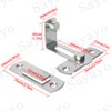 Sayayo 90 Degree Door Lock Slide Gate Latch Tiny Door