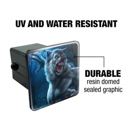 GRAPHICS & MORE Crazy Scary Werewolf Monster Tow Trailer Hitch Cover Plug Insert