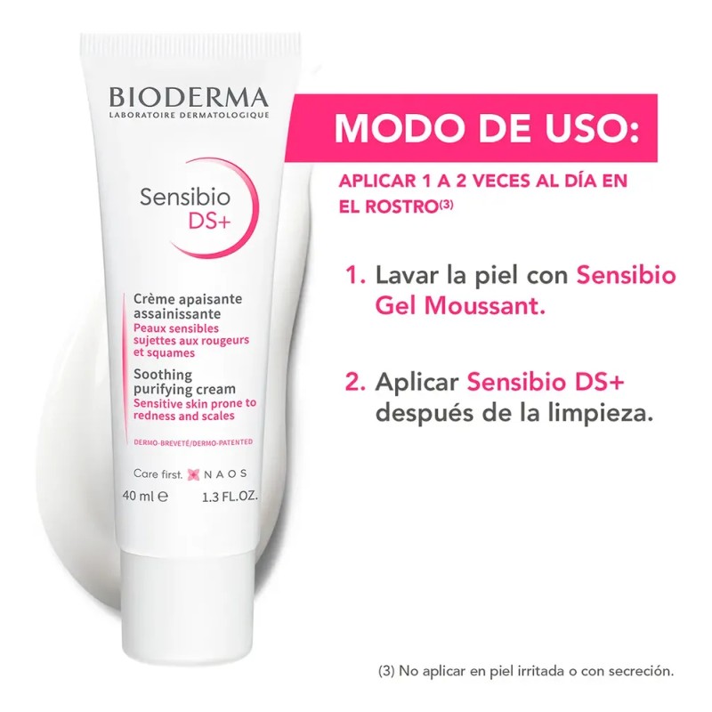 Bioderma Sensibio DS+ crema purificante suave 40 ml | calma