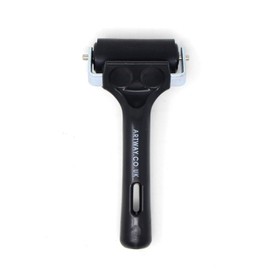 Artway Rubber Brayer Roller - 5.5cm – Black – Ideal Inking Roller for Printmaking/Lino Printing
