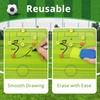 Football Tactics Board Portable Football Coaching Marker Board with Magnets,