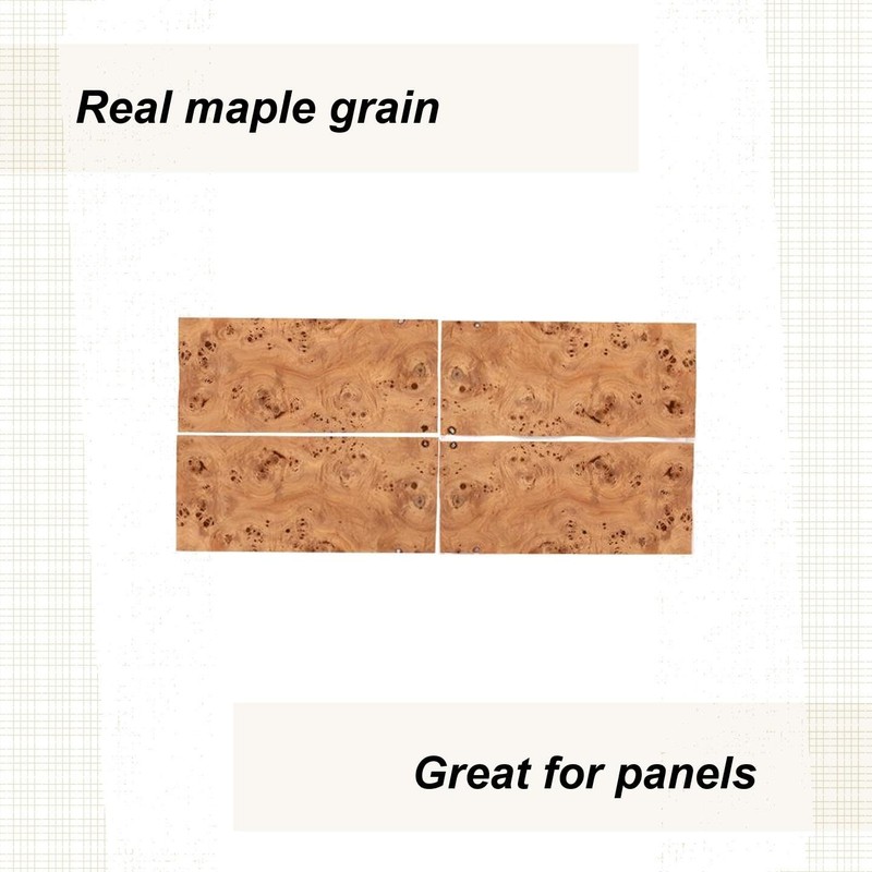 Sauers Mappa Burl Veneer 8" X 18" Sequence Matched 4-Piece