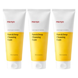 Witch Factory Manyo Factory Pure & Deep Cleansing Foam, 200ml, 3 packs / 마녀공장 퓨어 앤 딥 클렌징폼, 200ml, 3개
